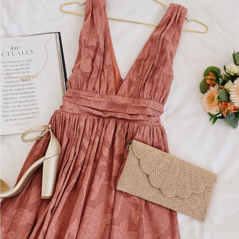 Lulus Sweet Sophistication Vintage Rose Pink Dress